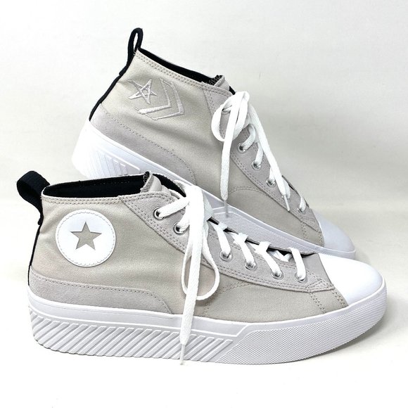 Converse Other - 💖MEGA SALE💖Converse Untitl3d CS Mid Pale Putty White Canvas Mens 171927C